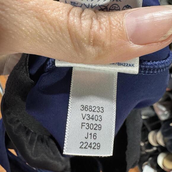 Lands' End swimsuit 20w navy blue one piece swim beach plus size cruise vacation - Picture 3 of 4